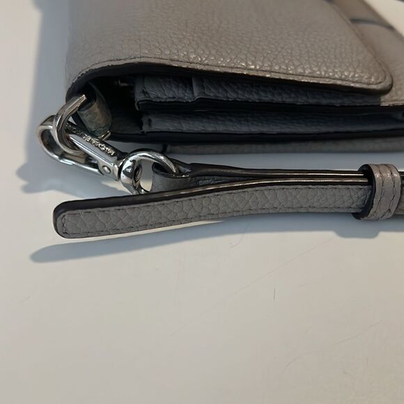 Michael Kors Taupe Pebbled Leather Detachable Adjustable Strap Crossbody - Picture 13 of 16